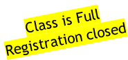 Class is Full Registration closed